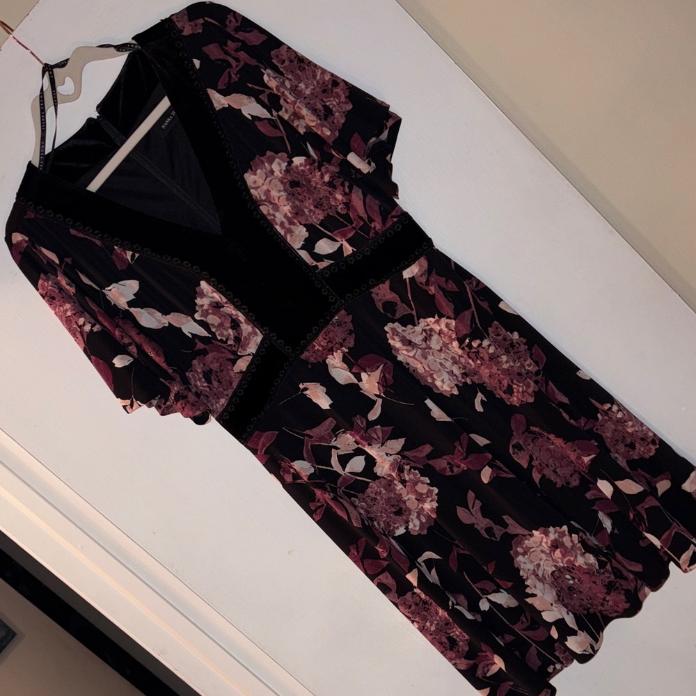 Ivanka Trump Black and Pink Floral Robe